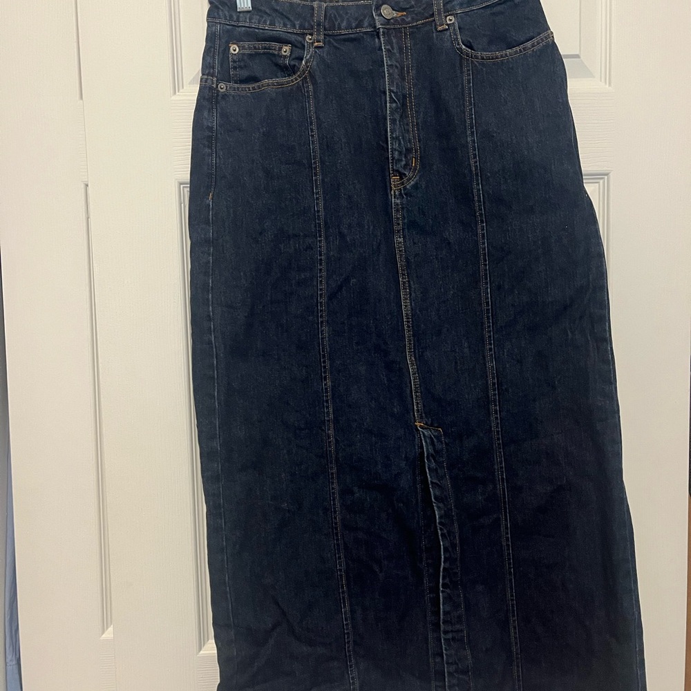 Alph60 JETT Classic Denim Maxi Skirt